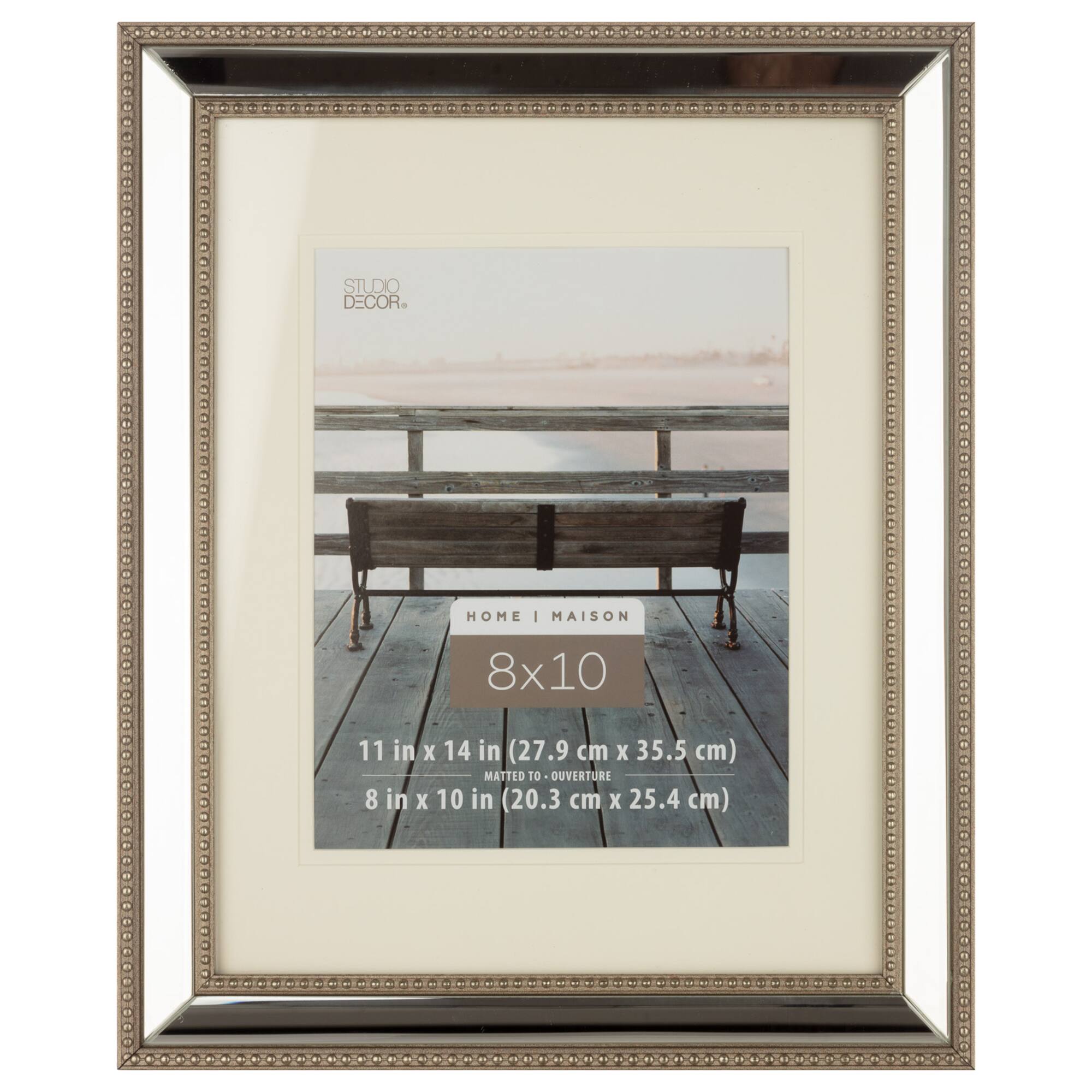 Home Mirrored Frame with Mat by Studio Décor